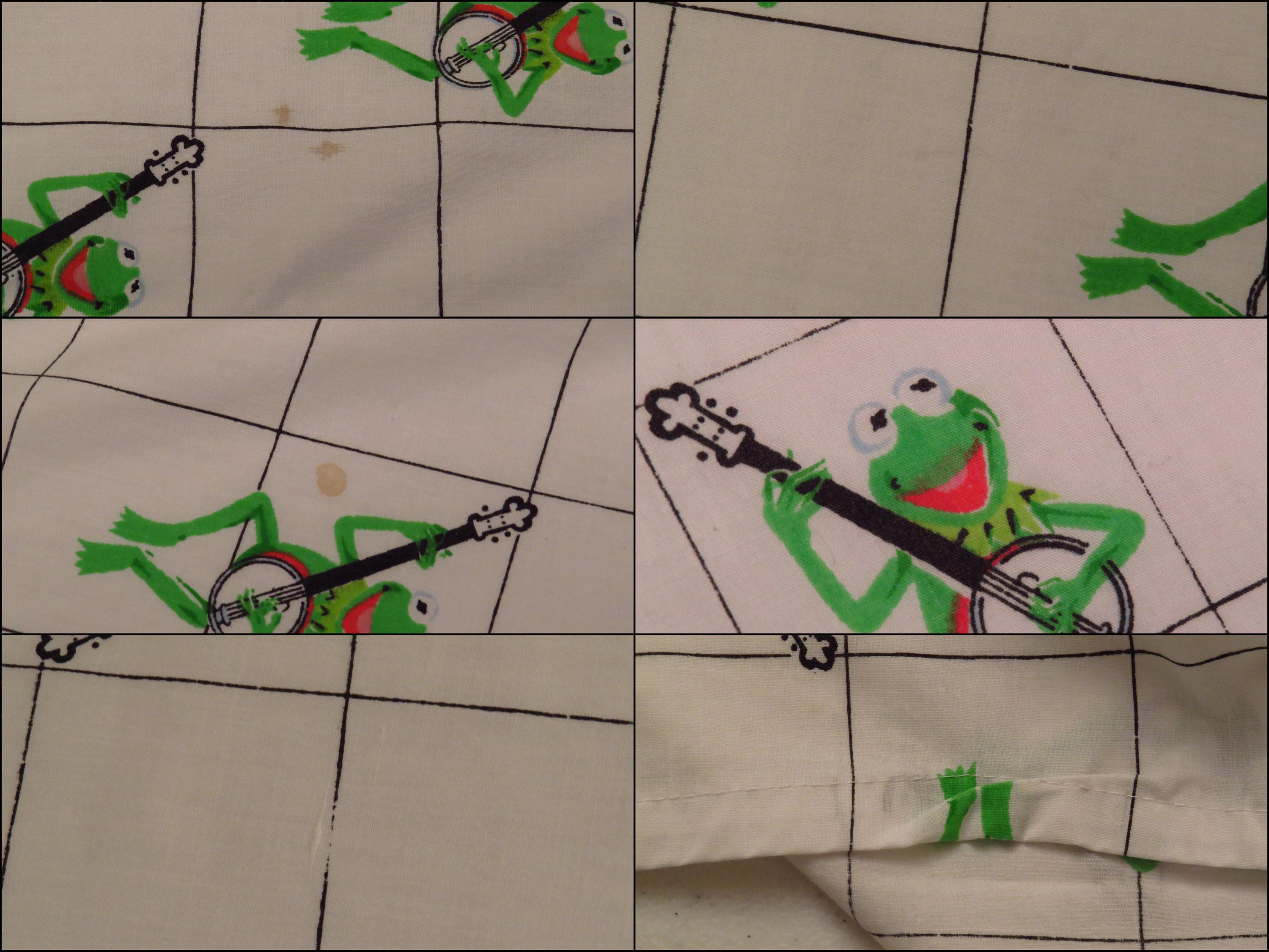 Vintage Kermit the Frog twin flat and fitted sheets Vintage Kermit the Frog twin flat and fitted sheets