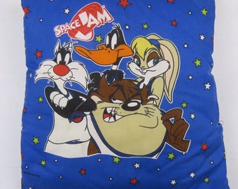 Vintage Space Jam square pillow