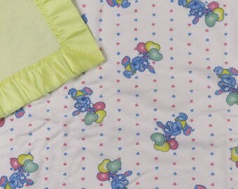 Vintage Cute Blue Bunny small blanket