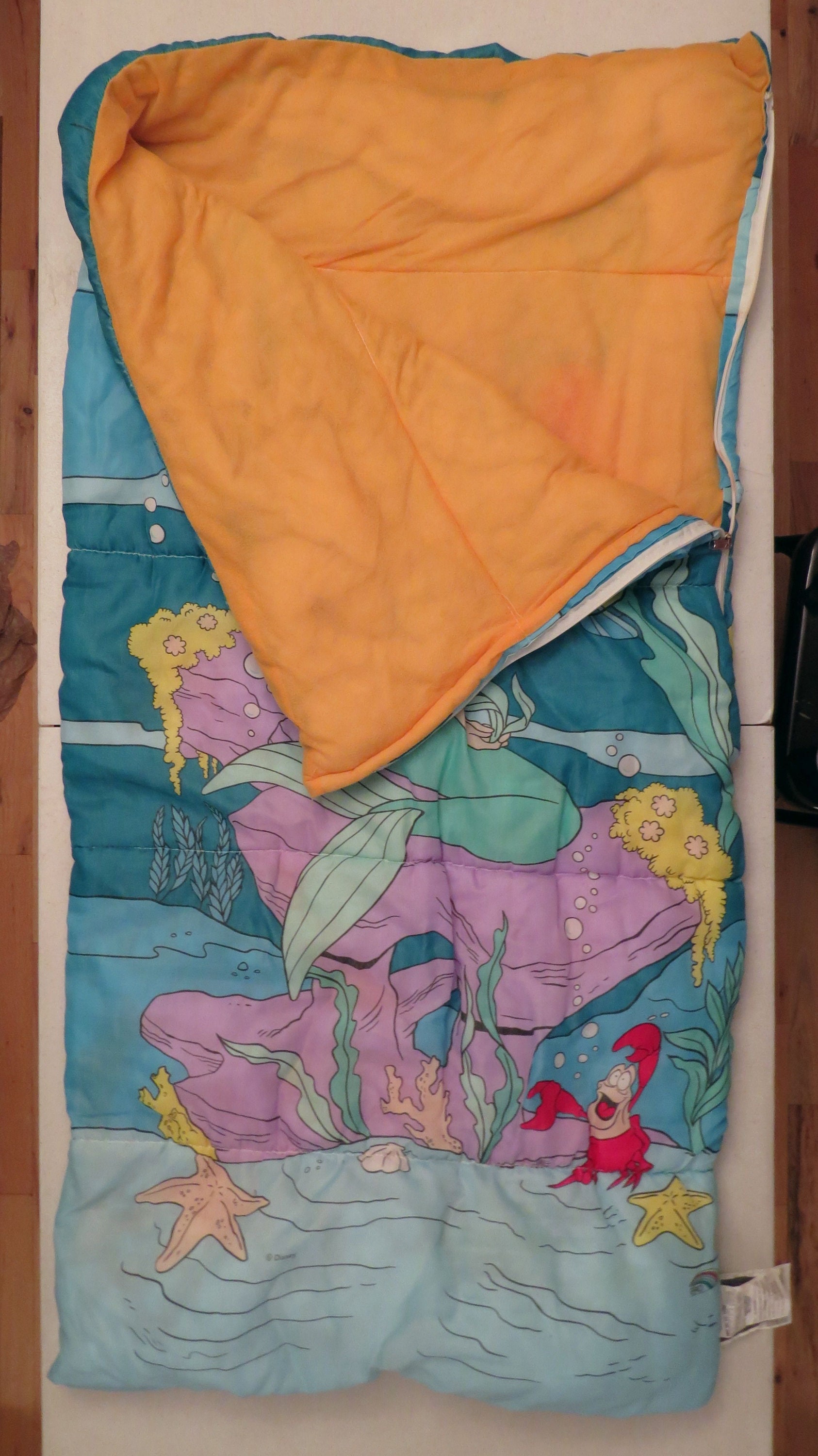 Vintage Little Mermaid sleeping bag