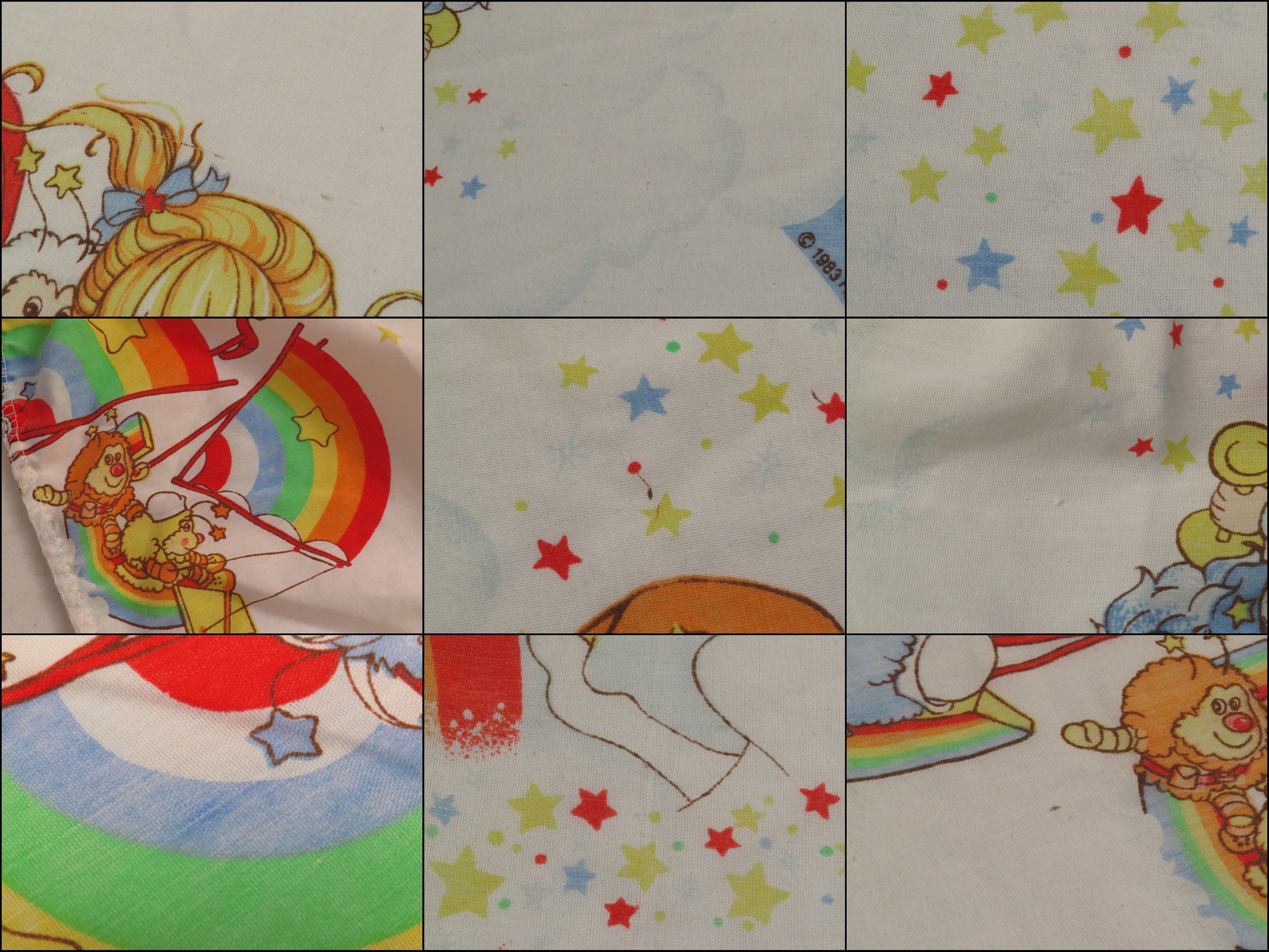 Vintage Rainbow Brite full sized fitted sheet