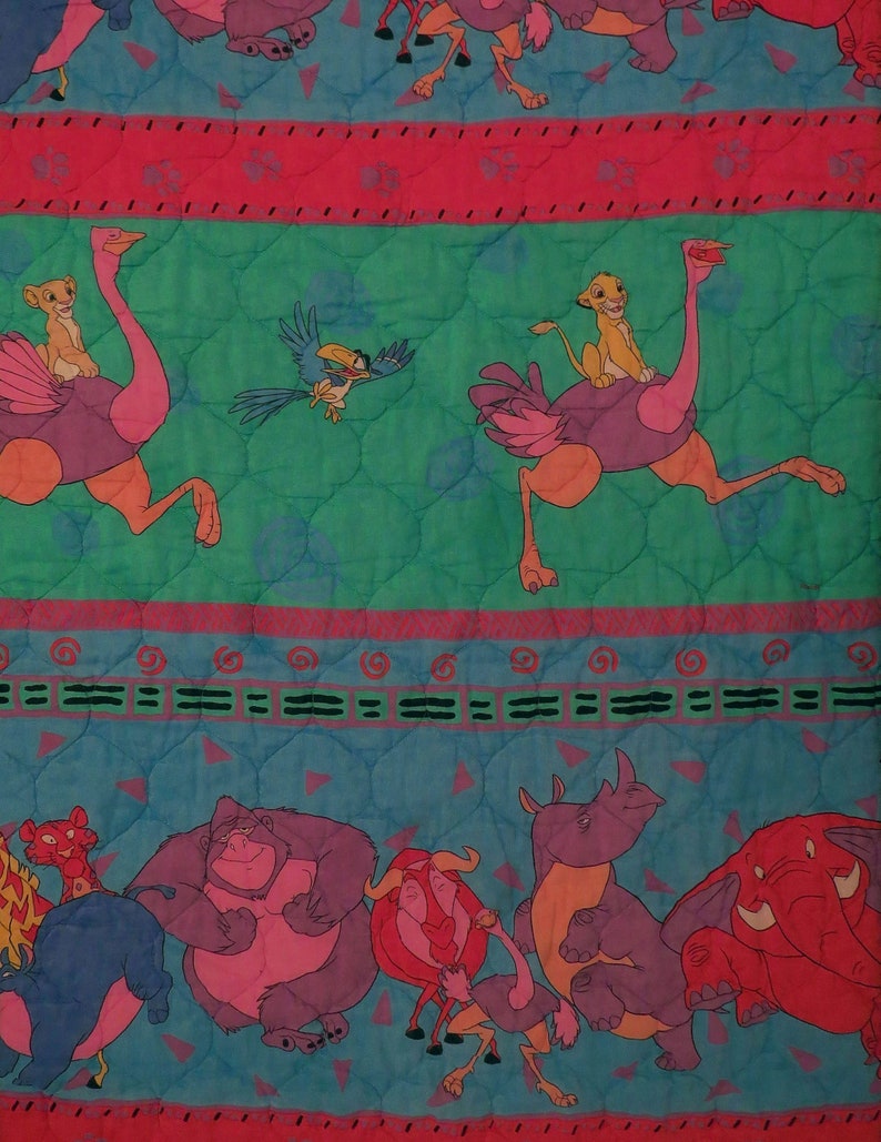 Vintage Lion King Toddler Comforter Etsy