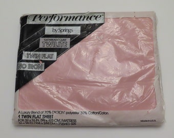 Vintage Performance by Springs Twin flat sheet -new in package