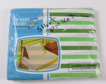 Vintage JC Penney twin fitted sheet -New in package