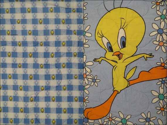 Vintage Tweety Bird Twin Comforter Etsy