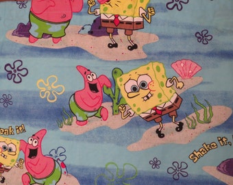 Vintage Spongebob Squarepants curtain panel