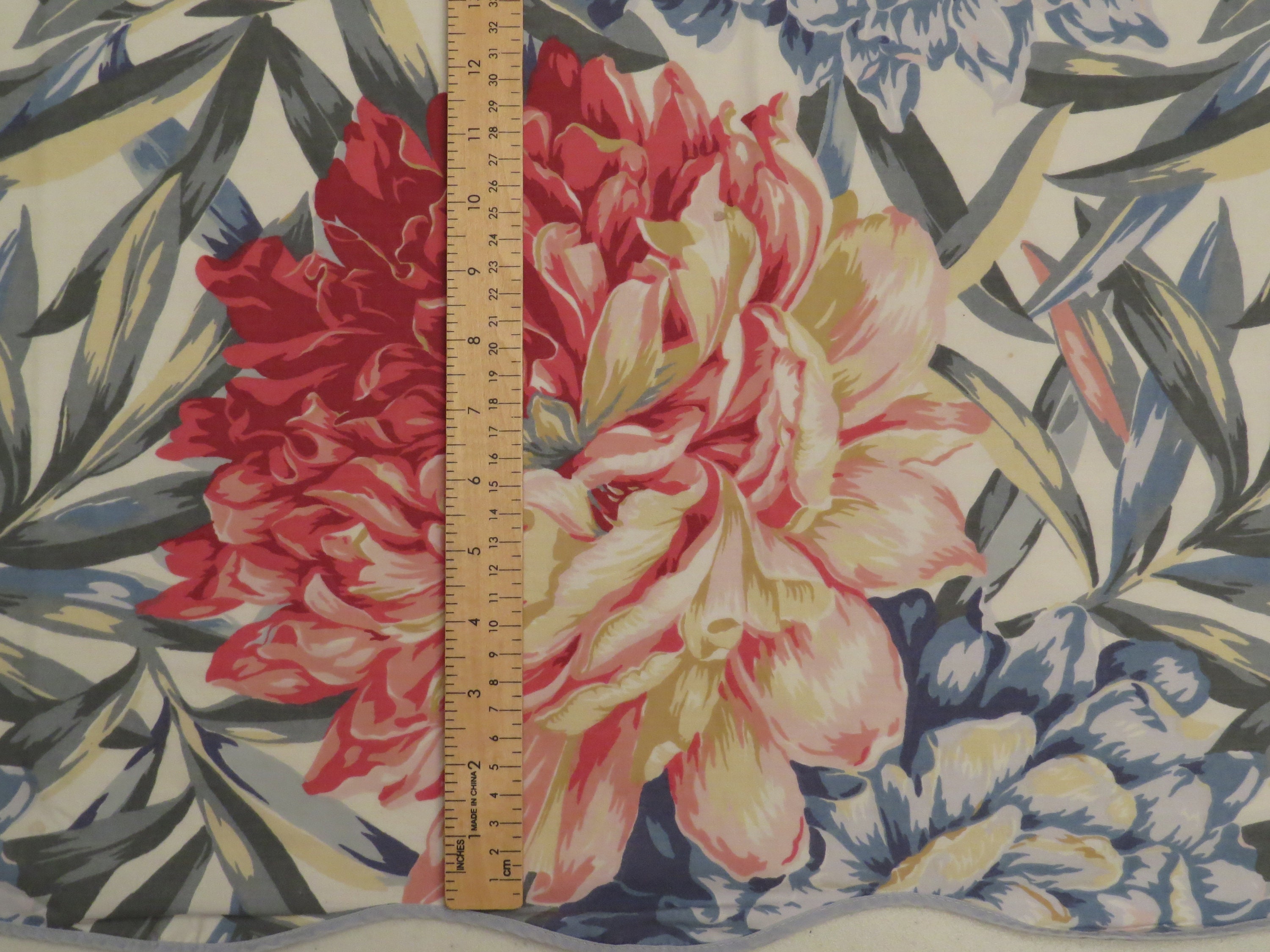Vintage Floral full sized flat sheet
