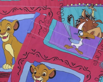 Set of 2 Vintage Lion King curtain panels