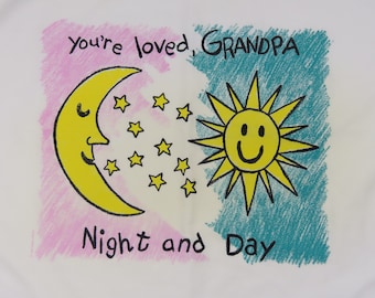 Vintage "You're Loved Grandpa" standard pillowcase