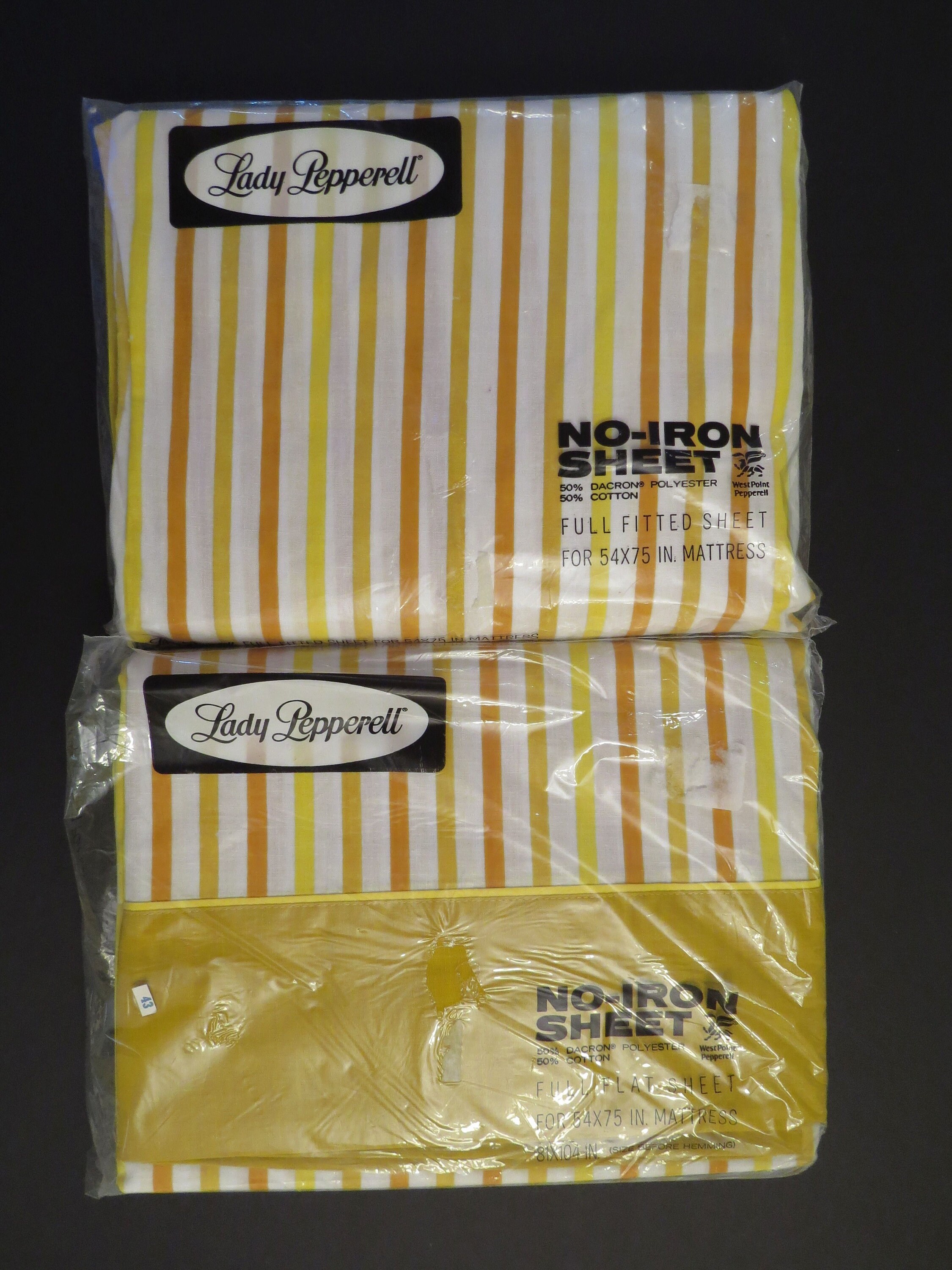 Vintage Lady Pepperell Full sized flat and fitted sheets -new in package
