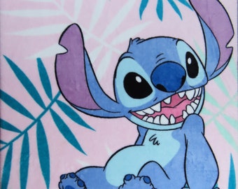Vintage Lilo and Stitch plush blanket