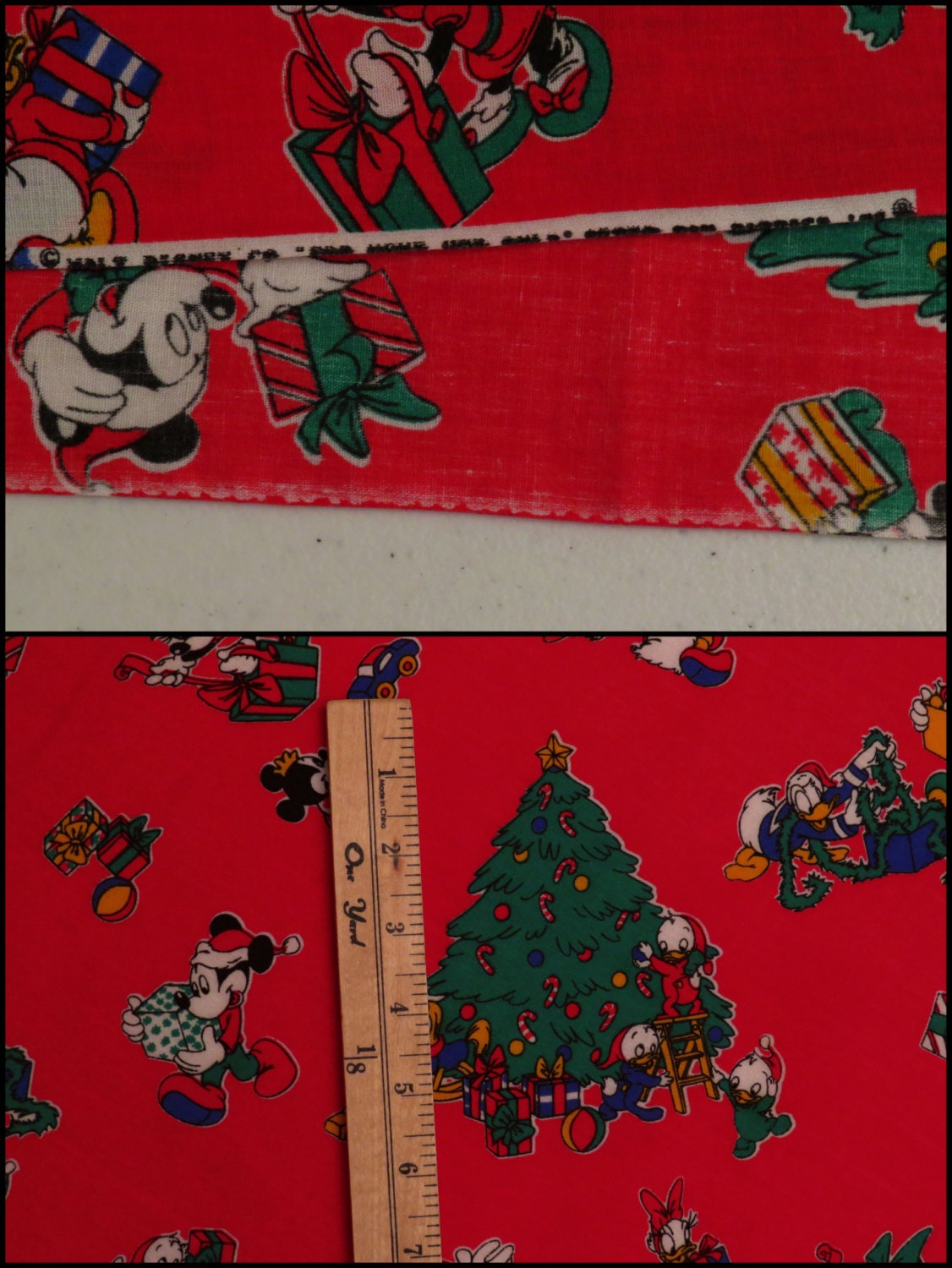 Camelot Fabrics Christmas Bolted Fabric - Festive Mickey