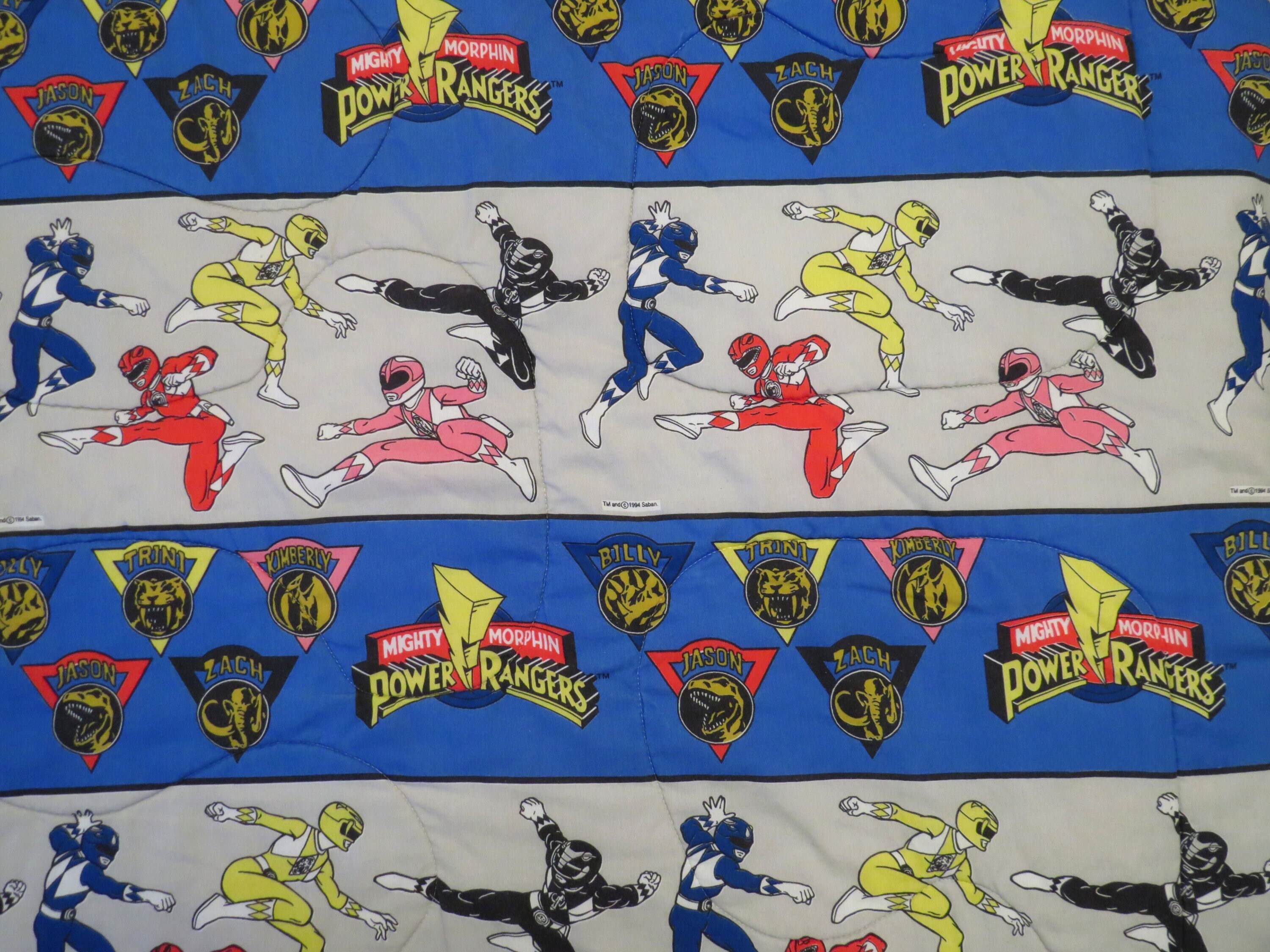 Vintage Power Rangers Twin Comforter