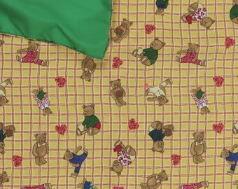 Vintage Cute Teddy Bear small blanket