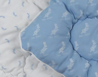 Vintage Peter Rabbit quilted zip-up blanket