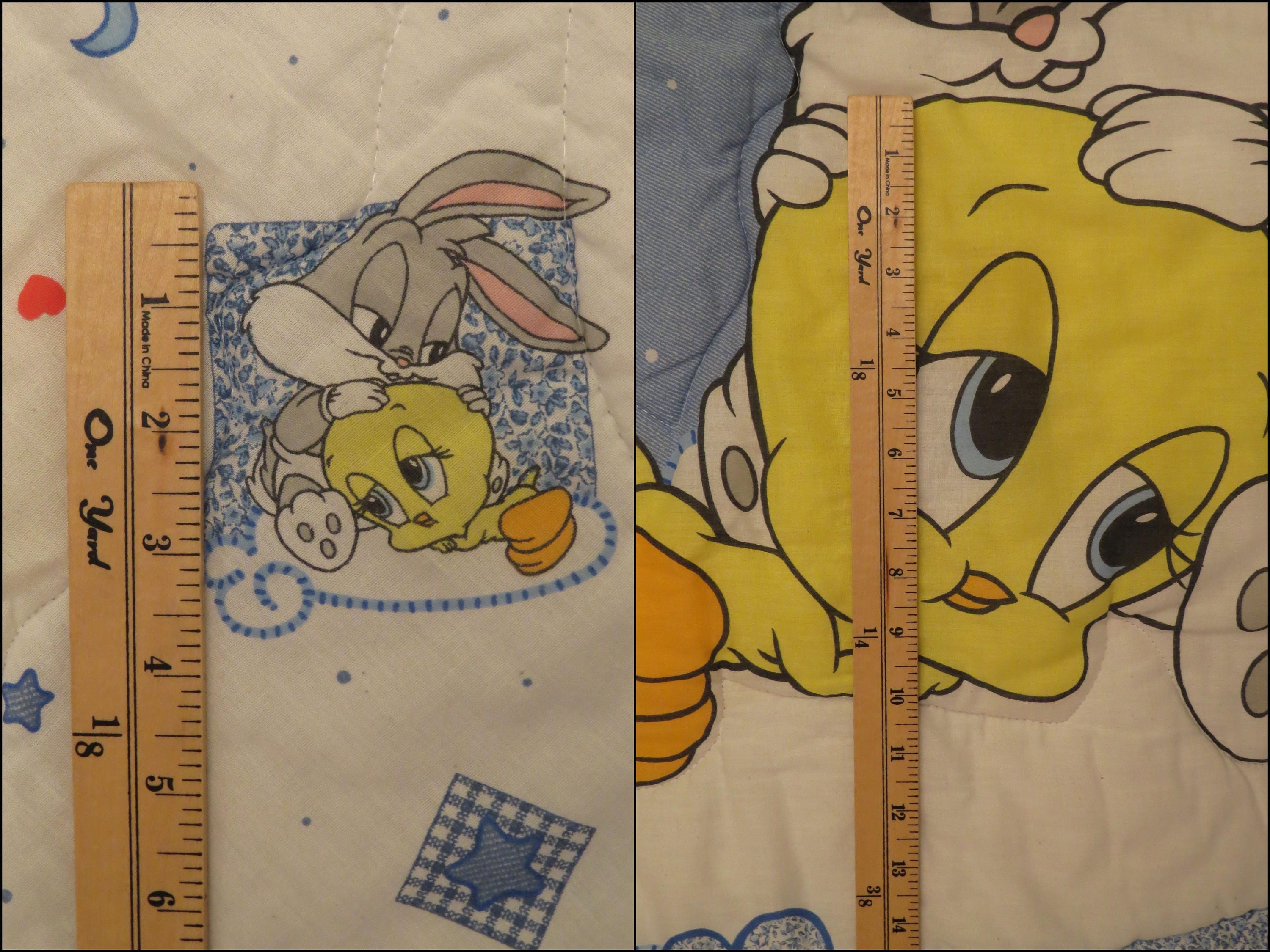 Vintage Baby Looney Tunes crib comforter