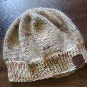 Hand-Knit Merino Wool, Silk and Mohair Hat