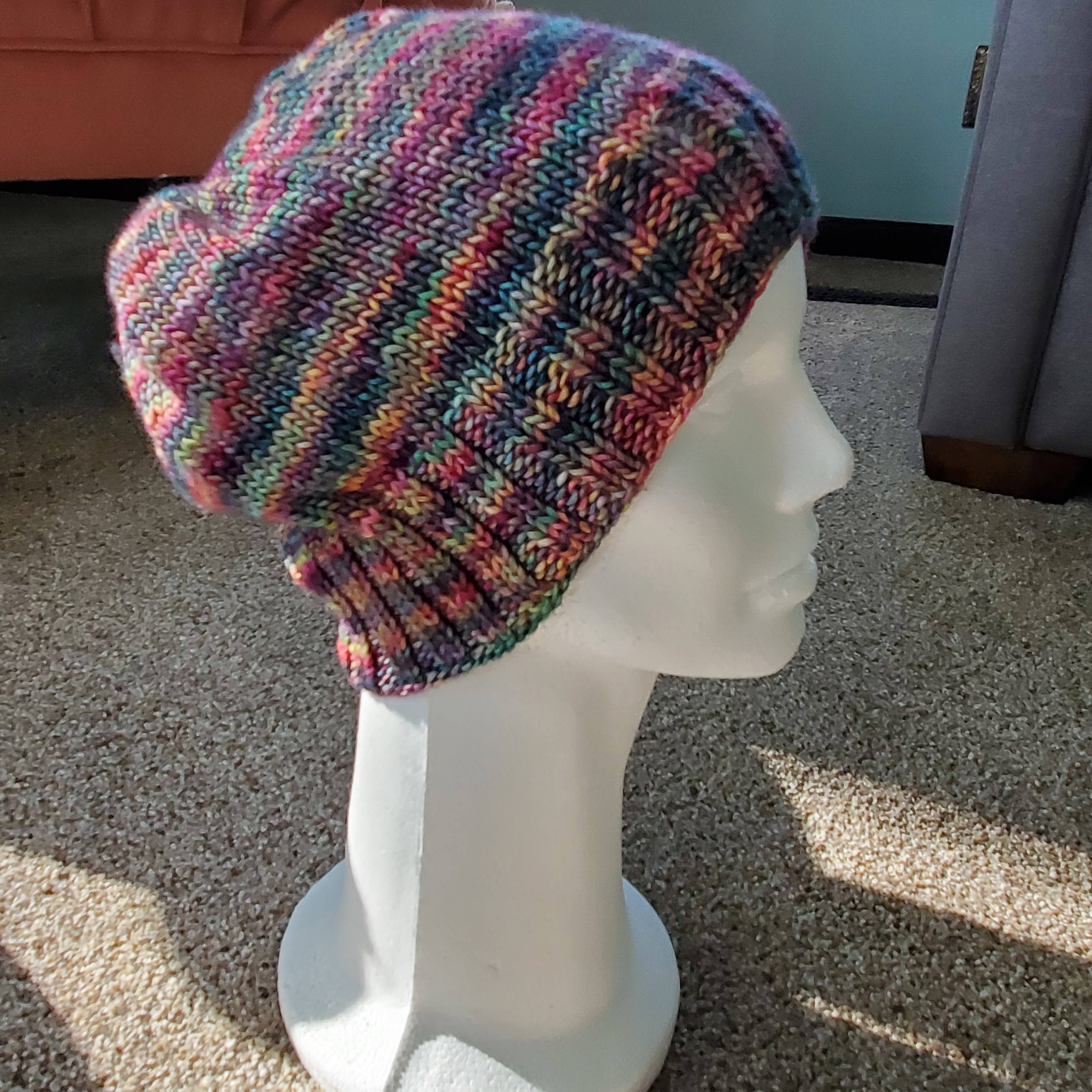 Hand Knit One-of-a-kind Wool Hat - Etsy display picture 3