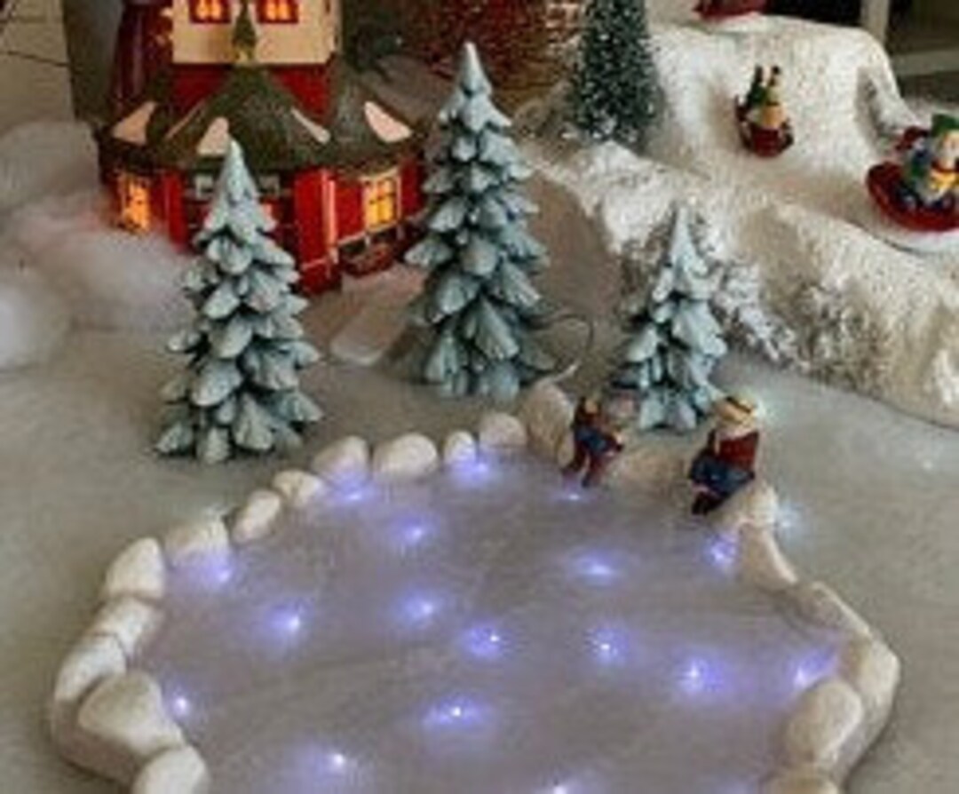 Lighted Ice Skating Pond Etsy