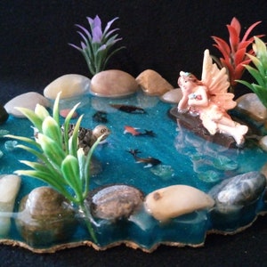 Alisa and her Fairy Garden Pond