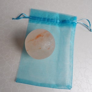 Himalayan Salt Ball in Bag. Natural Mineral Stone Salt Deodorant Kills bacteria prevents odour, No added chemicals, Zero Waste, long lasting