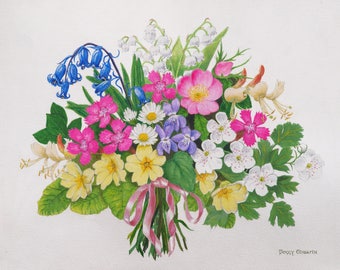 Scottish Wildflower Print "The Posie"