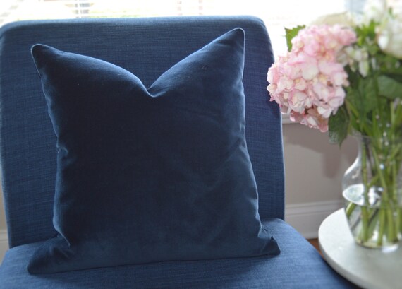 modern blue throw pillows