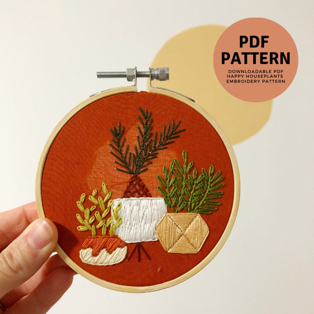 MCreativeJ In The Tropics - Peel Stick and Stitch Hand Embroidery Patterns