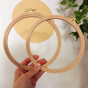 6-Inch NURGE Beechwood Embroidery Hoop