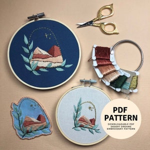 DIY Embroidery Kit Beginner, Needlepoint Kit With Joshua Tree