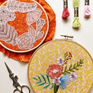 Florals - Peel Stick and Stitch Handstickmuster