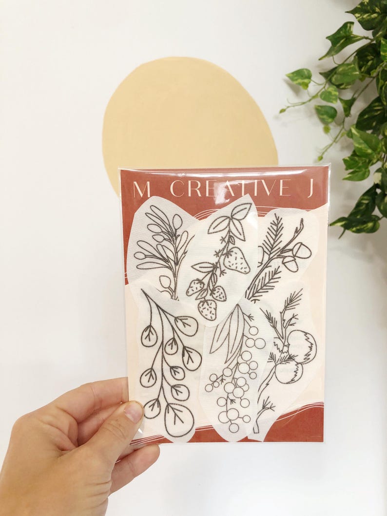 Botanical Branches Embroidery Patterns Stick and Stitch Fruit and Plant