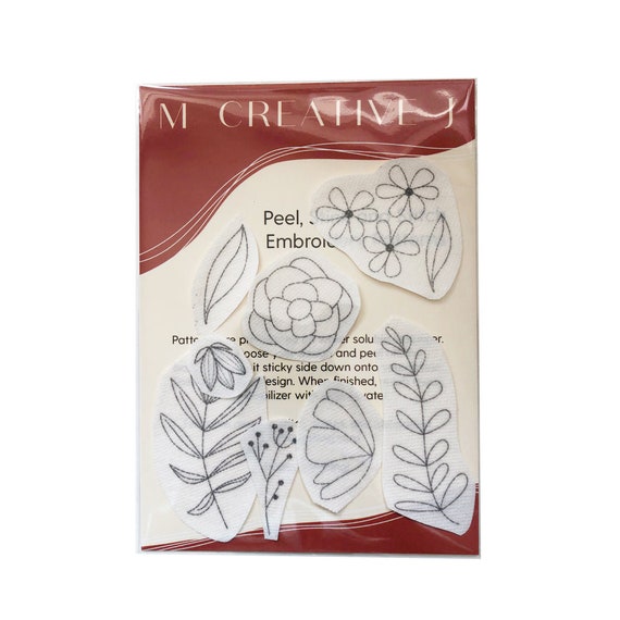 Peel Stick and Stitch Embroidery Patterns