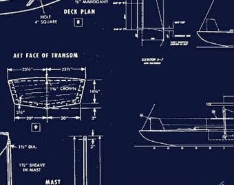 Boat blueprint | Etsy