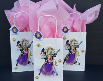 INSPIRED Disney Rapunzel Tangled Birthday Party Favor Goody Gift 3D Bags hand made