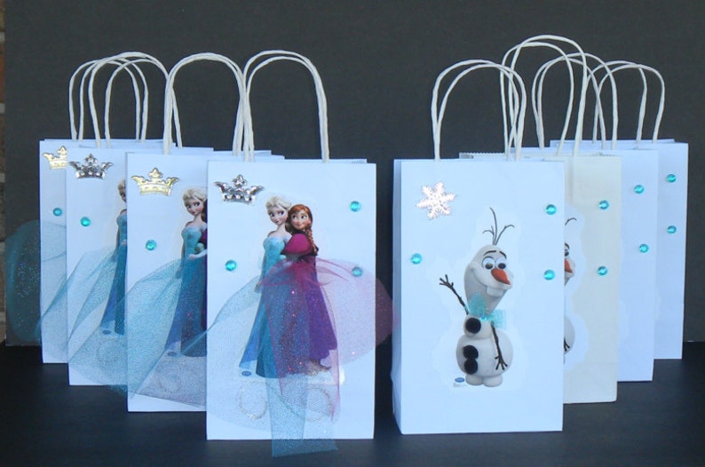 Olaf Goody Bag Party Goodie Gift Birthday Candy Bags 12pc Frozen 2