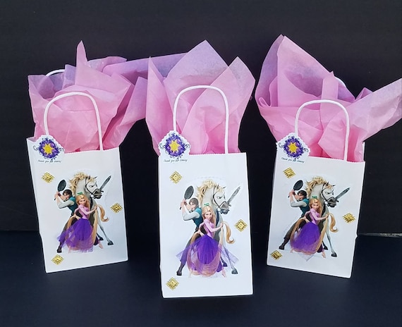 INSPIRED Disney Rapunzel Tangled Birthday Party Favor Goody Gift 3D Bags  Hand Made - Etsy UK