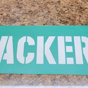 Greenbay Packers Cornboard lettering stencil