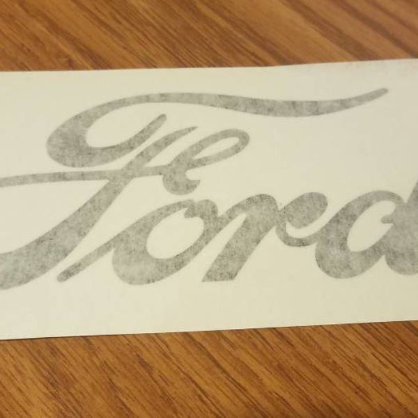 Ford Classic script lettering die cut decal. Free shipping.