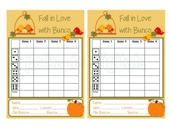 Free Printable Thanksgiving Bunco Score Sheets PRINTABLE TEMPLATES