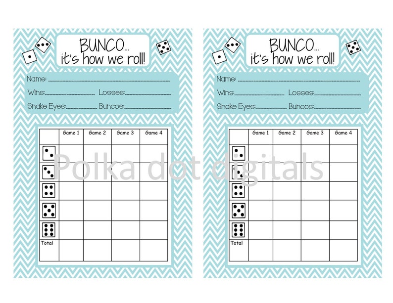 complete-set-light-blue-chevron-snake-eyes-bunco-score-card-sheet-with