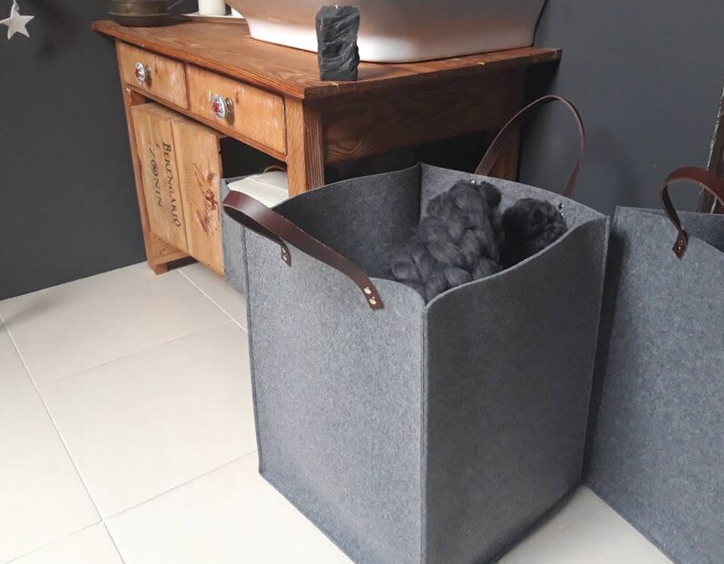 Felt Storage Box 40/40/50cm Large Large Basket Toy Etsy UK