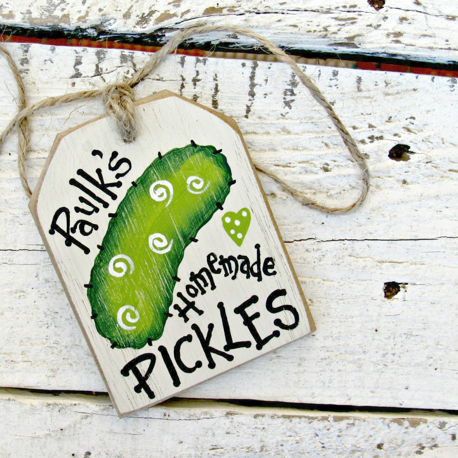 Homemade Pickles Tag Personalized Canning Jar Labels Rustic Etsy