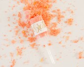 Confetti Party Popper / Wedding Confetti Calligraphy Party Popper / Calligraphy Confetti Party Popper / Custom Color Confetti Party Popper