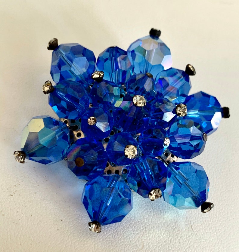 SALE Vintage Swarovski Crystal Rhinestone Brooch Brilliant Etsy