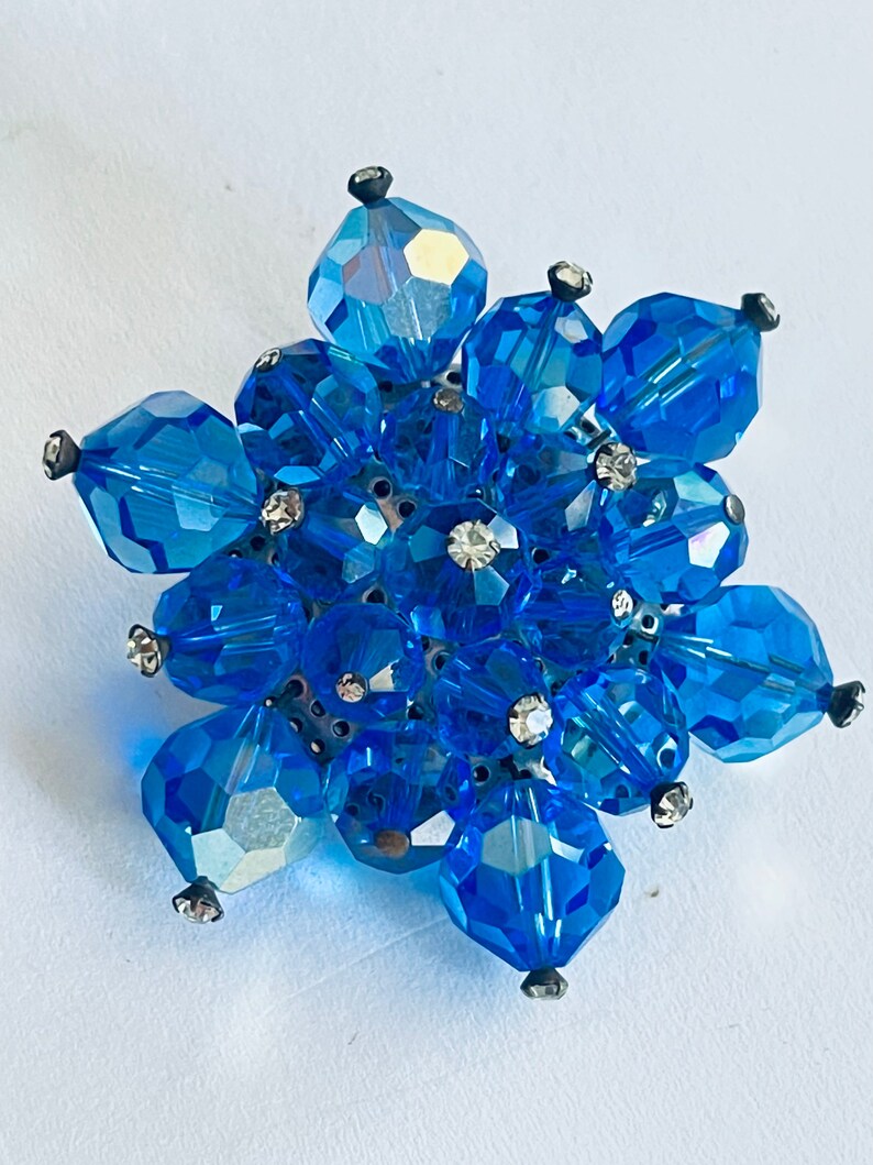 SALE Vintage Swarovski Crystal Rhinestone Brooch Brilliant Etsy