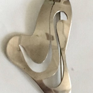 On Trend 2025: Vintage Sterling Silver Free Form Brooch Pin | Mexico Modernist Jewelry