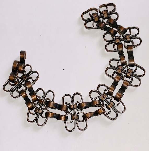 Vintage Unisex Copper Chain Link Bracelet