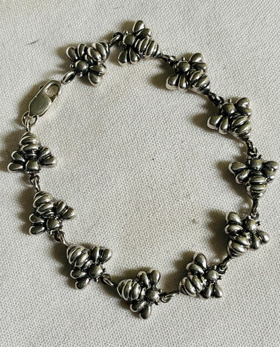 Vintage honey bee bracelet sterling silver great … - image 1