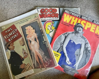 Collection of 50s sexy magazines.  Bagged and in good condition cute and funny.